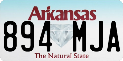 AR license plate 894MJA