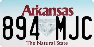 AR license plate 894MJC