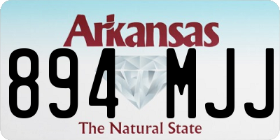 AR license plate 894MJJ