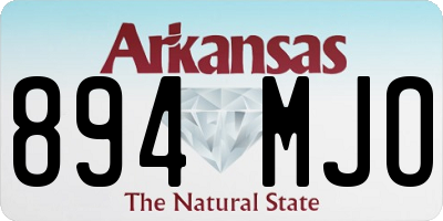 AR license plate 894MJO