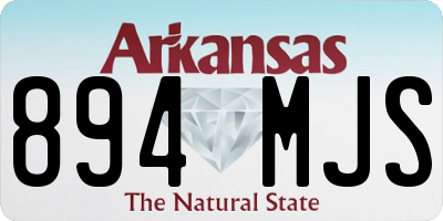 AR license plate 894MJS