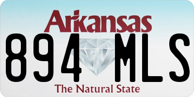 AR license plate 894MLS