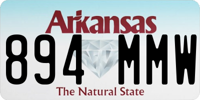 AR license plate 894MMW
