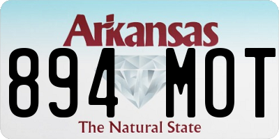 AR license plate 894MOT