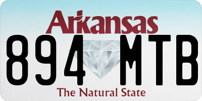 AR license plate 894MTB
