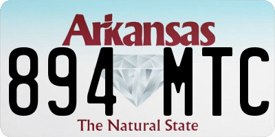 AR license plate 894MTC