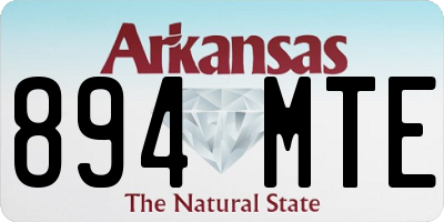 AR license plate 894MTE