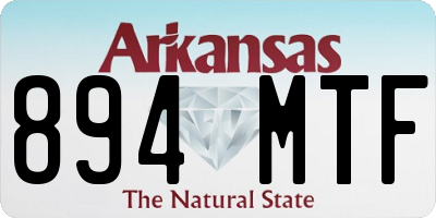 AR license plate 894MTF