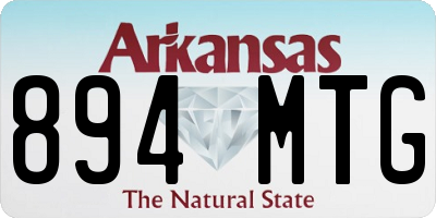 AR license plate 894MTG