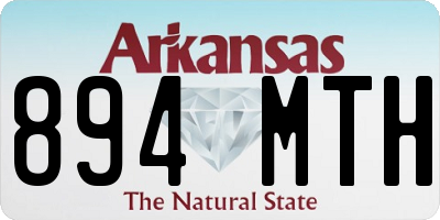 AR license plate 894MTH