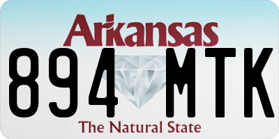 AR license plate 894MTK