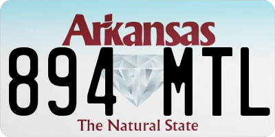 AR license plate 894MTL