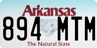 AR license plate 894MTM