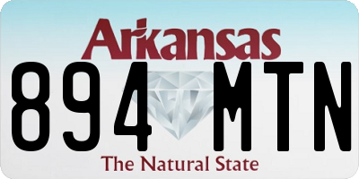 AR license plate 894MTN