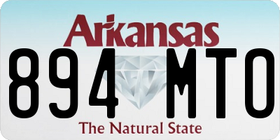 AR license plate 894MTO