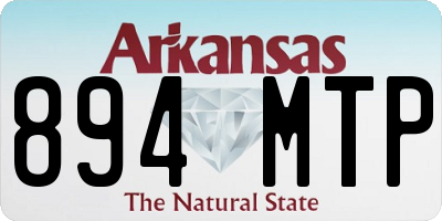 AR license plate 894MTP