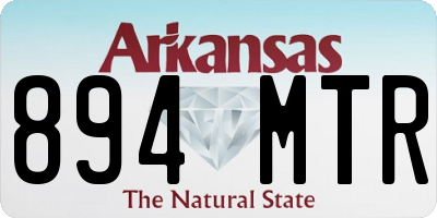 AR license plate 894MTR