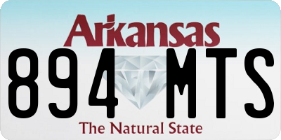 AR license plate 894MTS