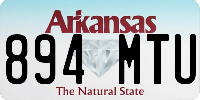 AR license plate 894MTU