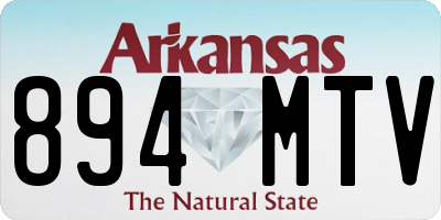 AR license plate 894MTV