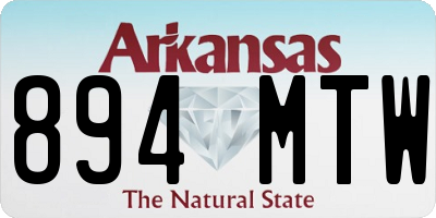 AR license plate 894MTW