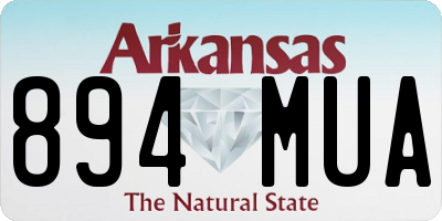 AR license plate 894MUA