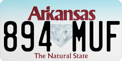 AR license plate 894MUF