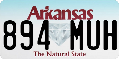 AR license plate 894MUH