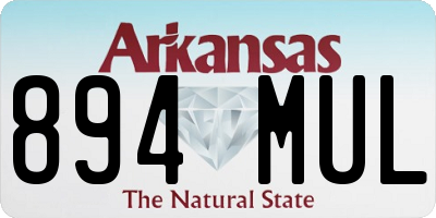 AR license plate 894MUL