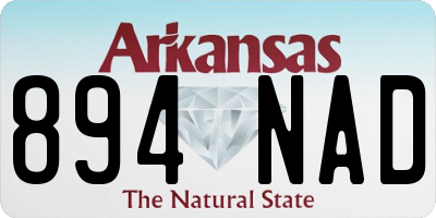 AR license plate 894NAD