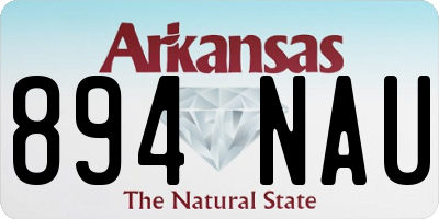 AR license plate 894NAU