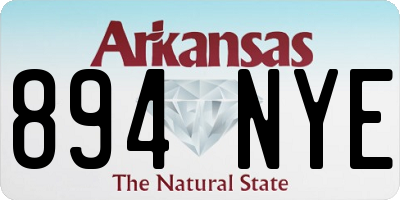 AR license plate 894NYE