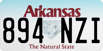 AR license plate 894NZI