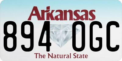AR license plate 894OGC