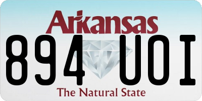 AR license plate 894UOI