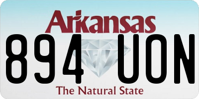 AR license plate 894UON