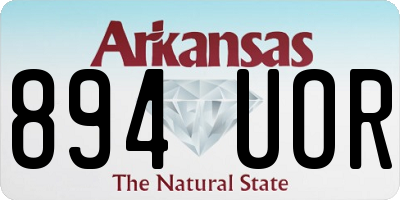AR license plate 894UOR