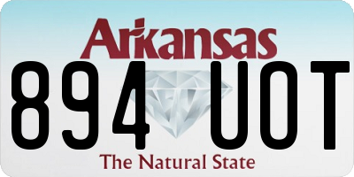 AR license plate 894UOT