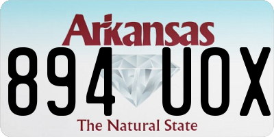 AR license plate 894UOX