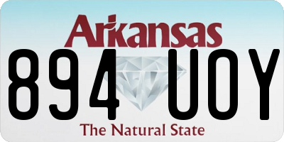 AR license plate 894UOY
