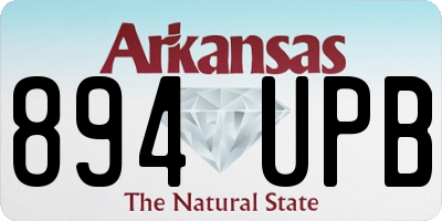AR license plate 894UPB