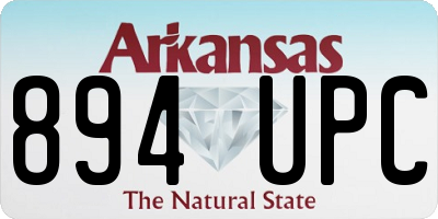 AR license plate 894UPC