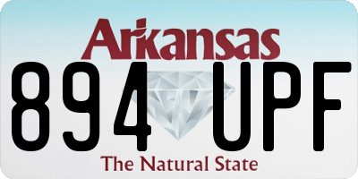 AR license plate 894UPF