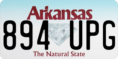 AR license plate 894UPG
