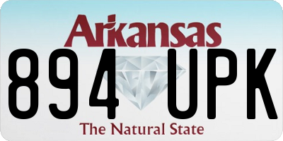 AR license plate 894UPK