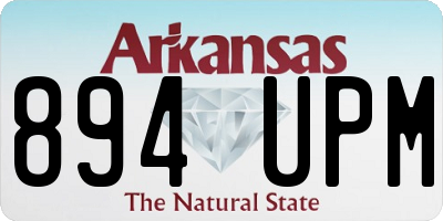 AR license plate 894UPM