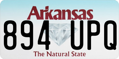 AR license plate 894UPQ