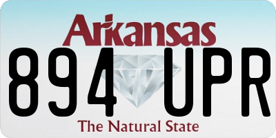 AR license plate 894UPR
