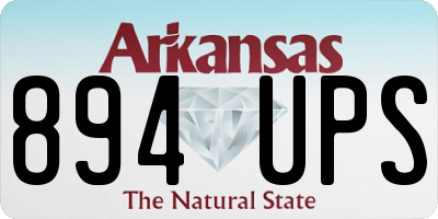 AR license plate 894UPS