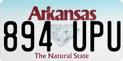 AR license plate 894UPU